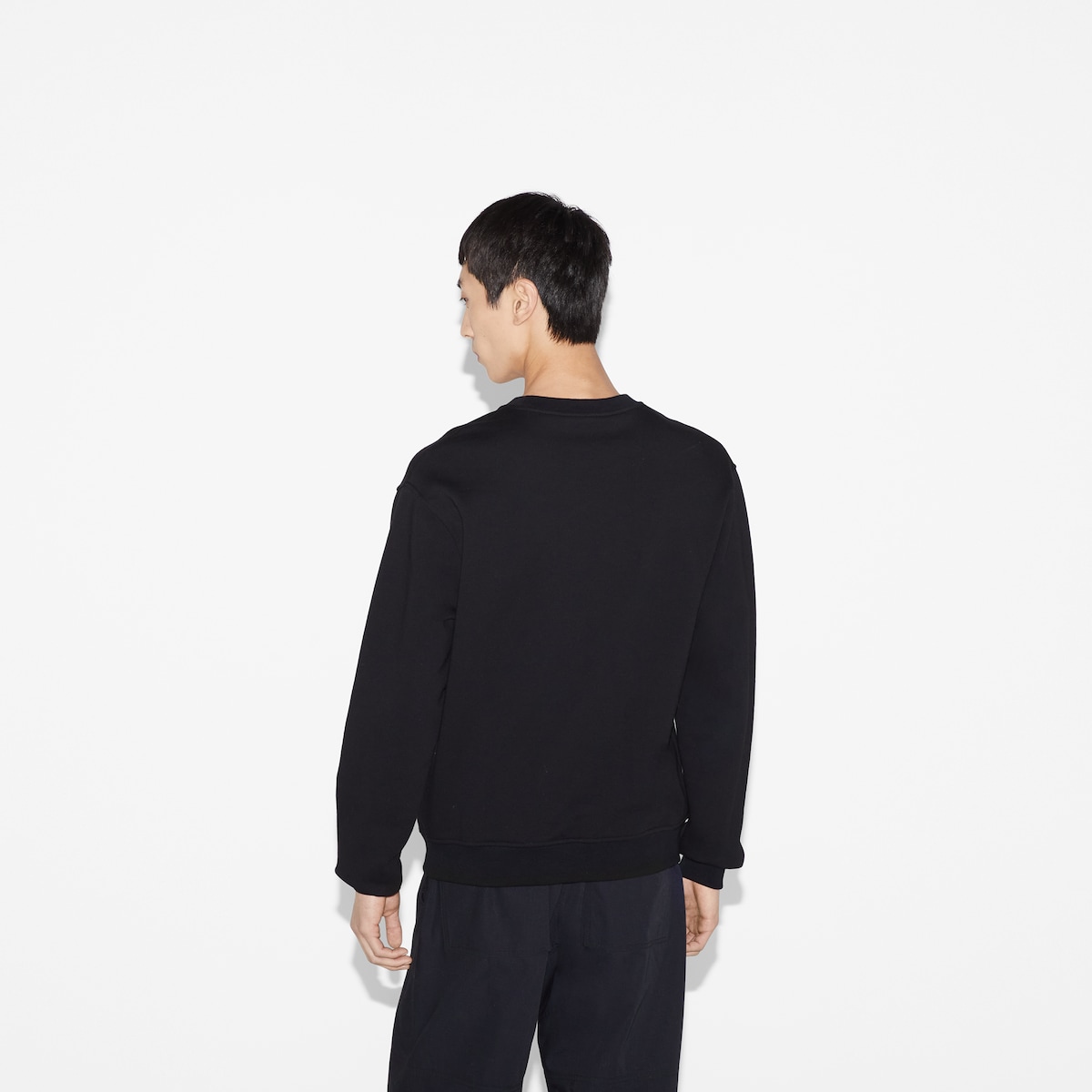 Sweatshirt aus Baumwolljersey mit Print in schwarz | GUCCI® CH