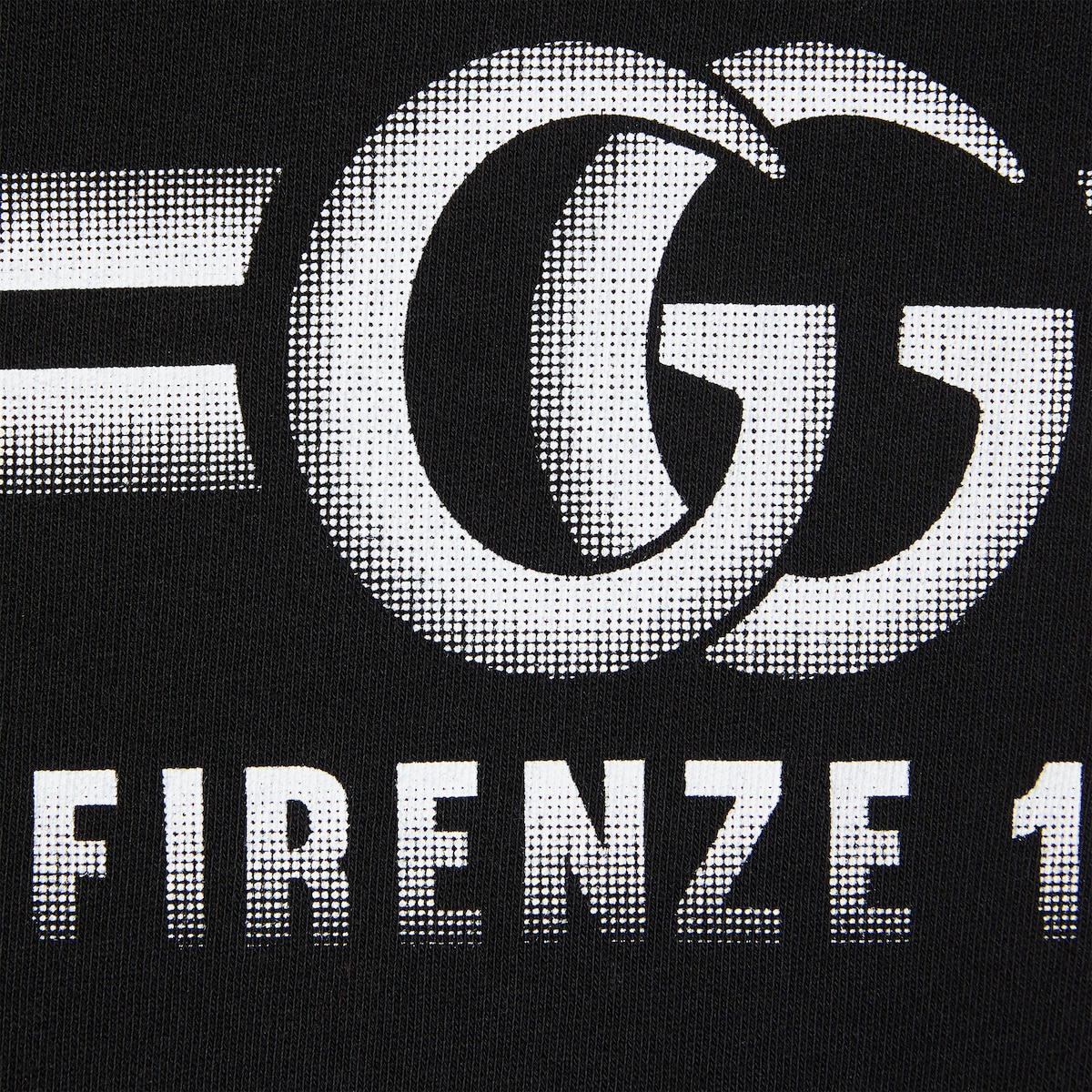 Sweatshirt aus Baumwolljersey mit Print in schwarz | GUCCI® CH
