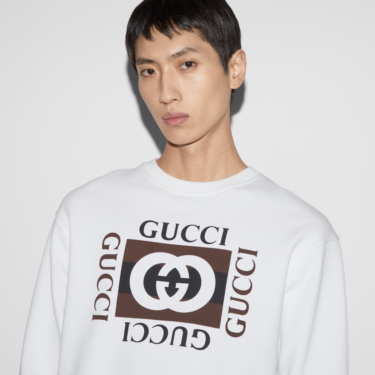 グッチ Sサイズ　コットン スウェット 24-25新作 グッチ コットンジャージー スウェットシャツ (GUCCI