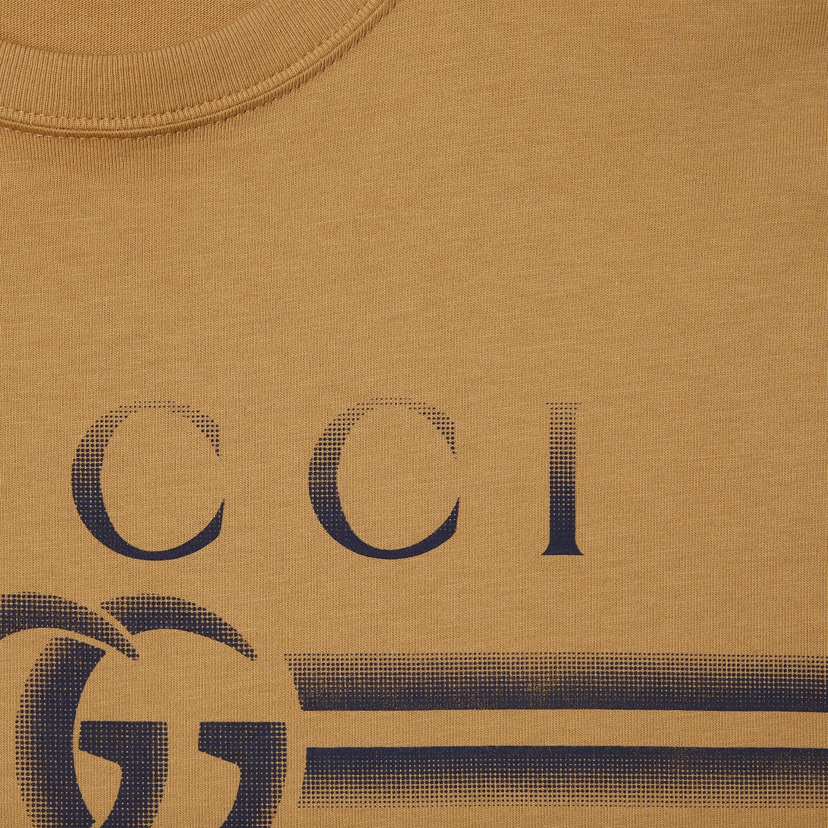 Tシャツ・カットソー GUCCI T-SHIRT BROWN WITH LOGO PRINT Gucci Brown Logo T-Shirt – ICETIME LUXE
