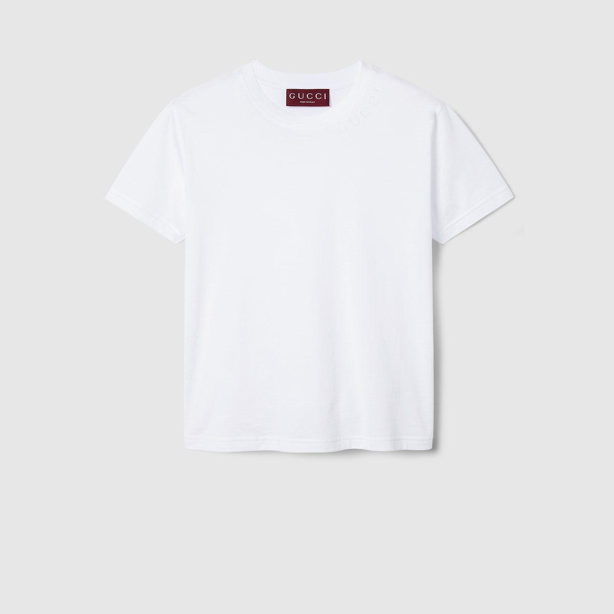 GUCCI◇Tシャツ/XS/コットン/WHT/無地 | Tシャツ ・ホワイト cotton