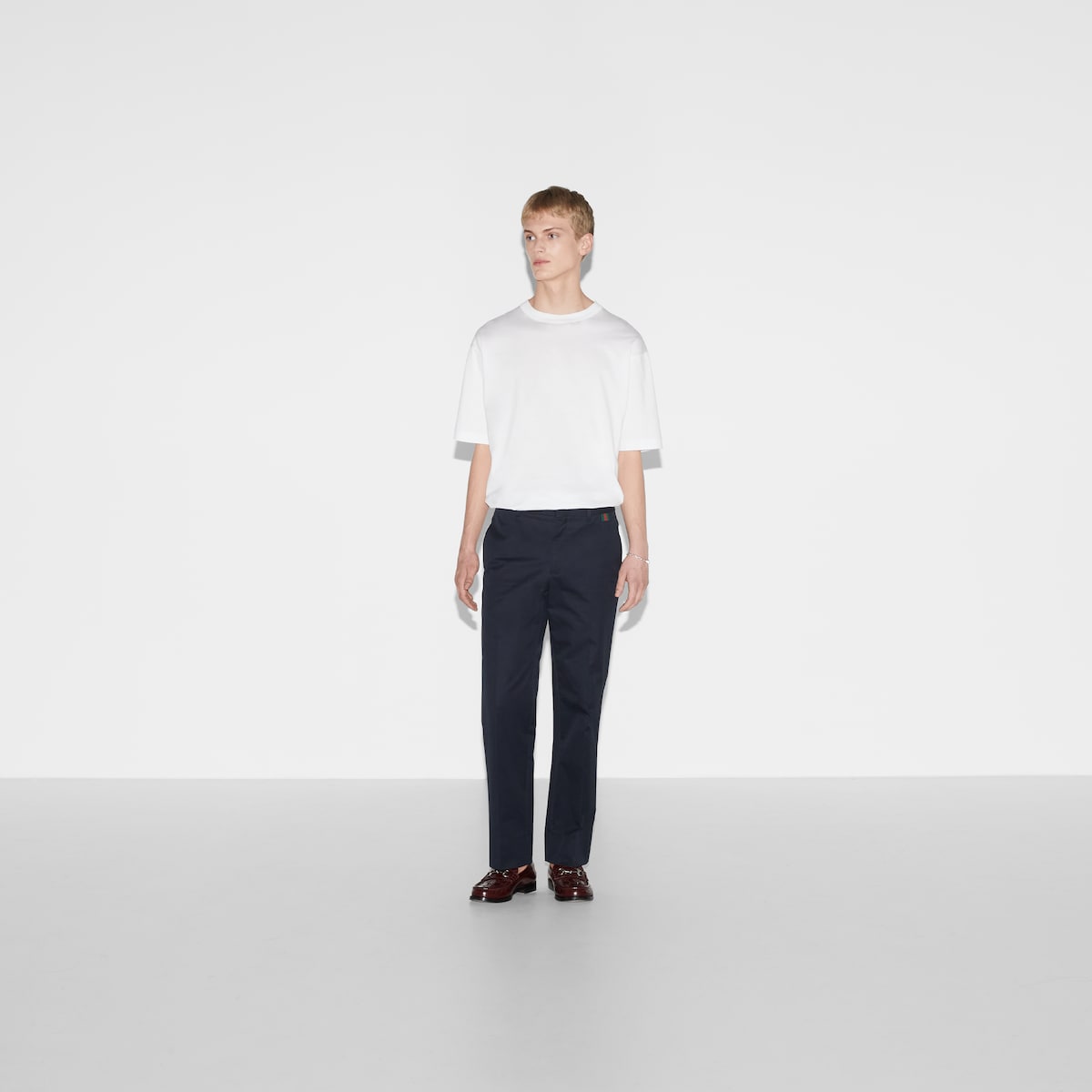 LINEN DOUBLEFACE 5P PANTS/ネイビー/A20SP02WL 790516_ZAQH5_4440_001_100_0000