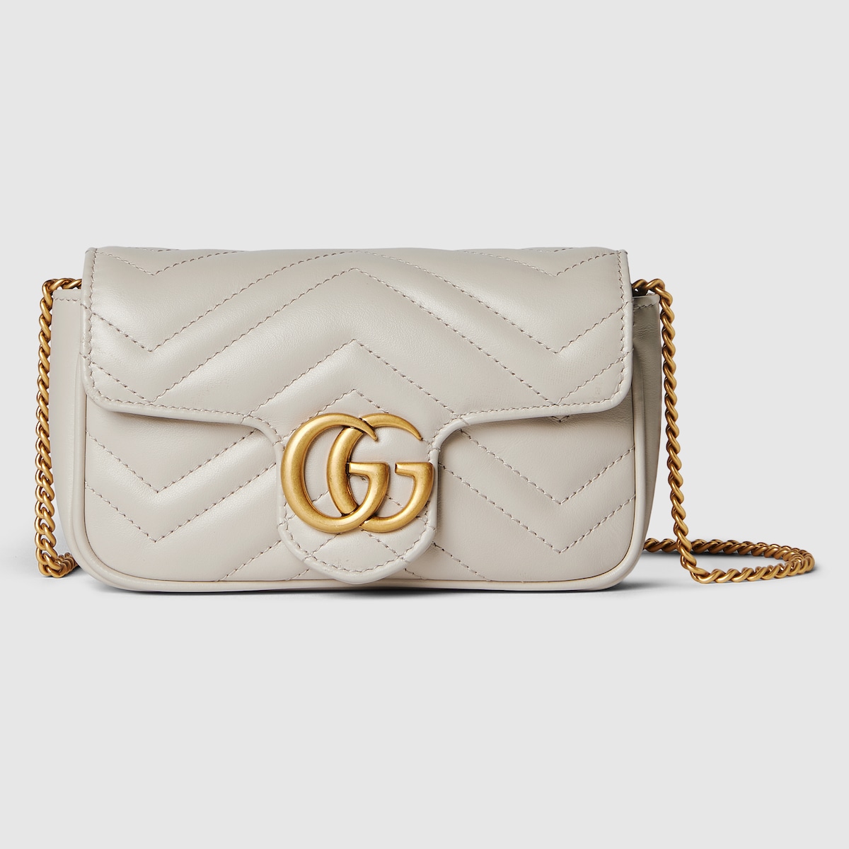 【GUCCI】ITEM C/TR. SUPERMINI LION TRAP◆476433DTDHD GG Marmont mini bag in taupe leather | GUCCI® US