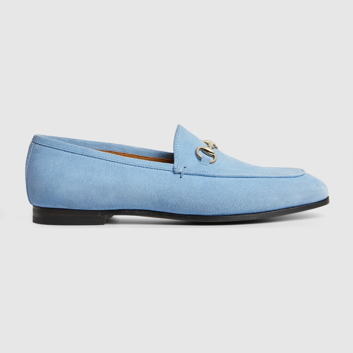 Women s Gucci Jordaan loafer in light blue suede GUCCI Canada