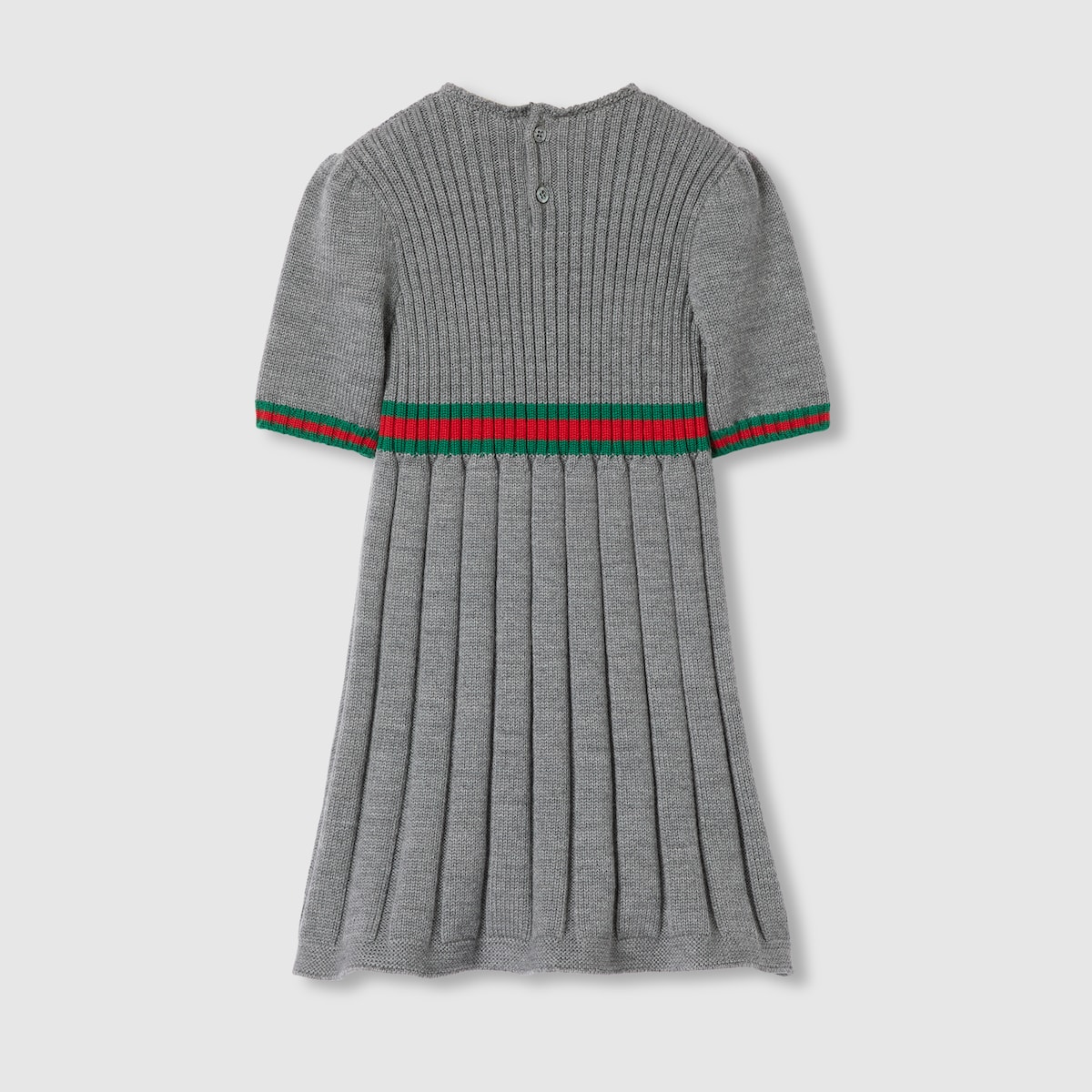 Children's wool dress with Web in grey | GUCCI® US Children's wool dress with Web in grey | GUCCI® US