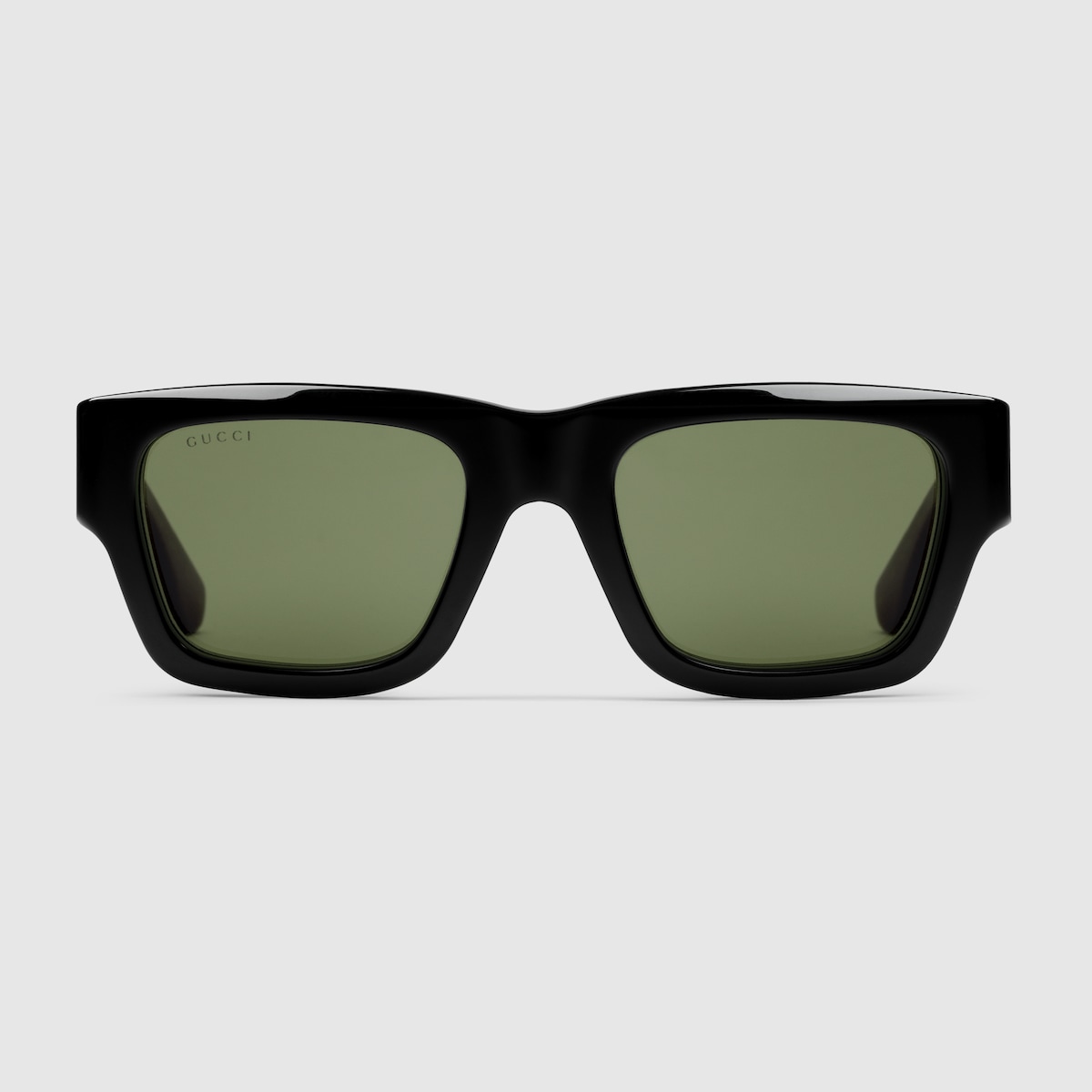 Gucci Eyewear logo engraved sunglasses unisex Acetate One Size Black