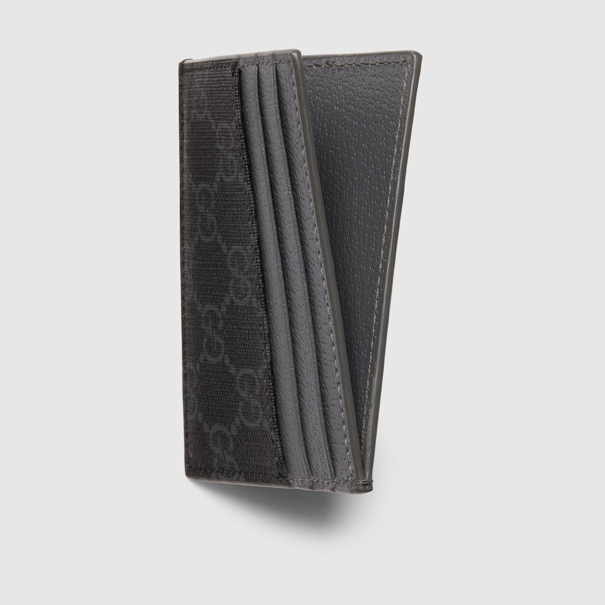 Bi color card case with GG detail in black GG Supreme GUCCI MX