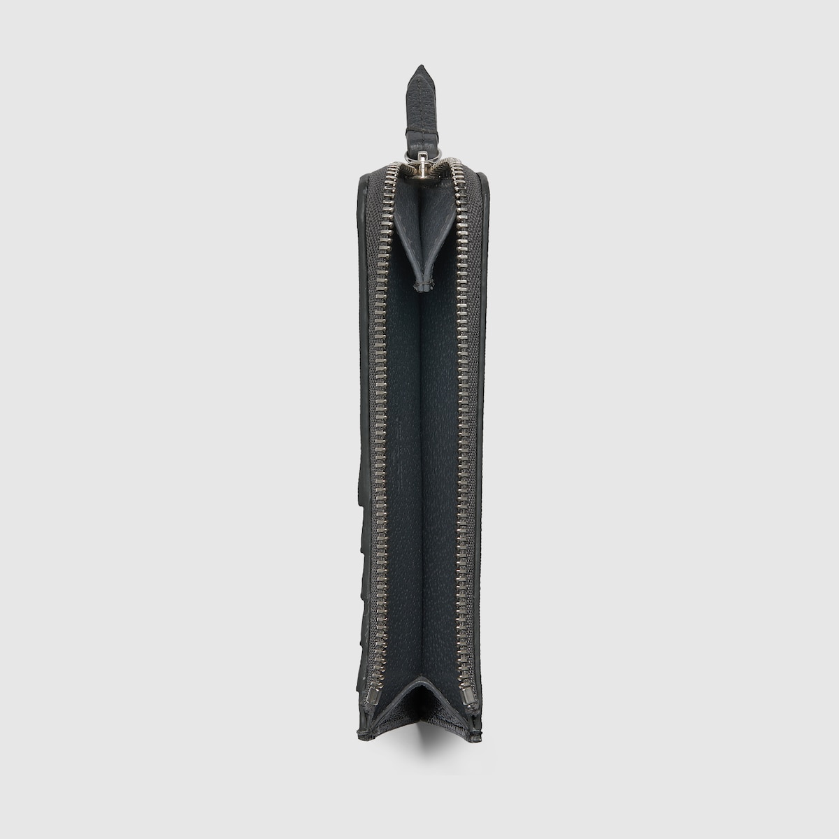GG zip card case with GG detail in black GG Supreme | GUCCI® SI