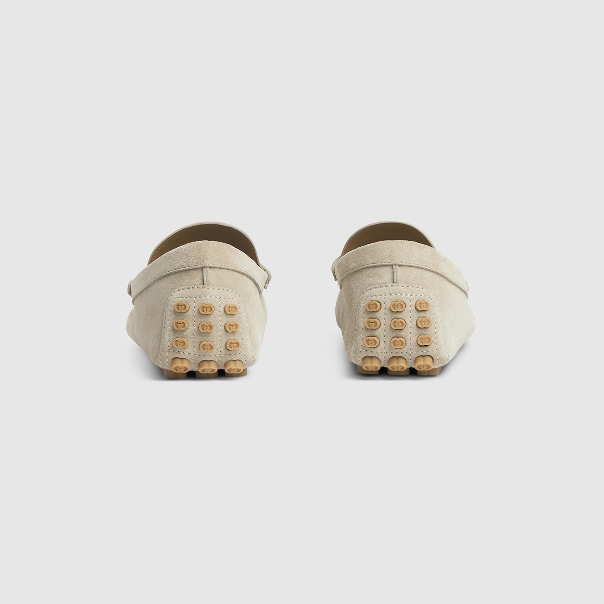 GUCCI Suede driver with Web ビット ローファー9