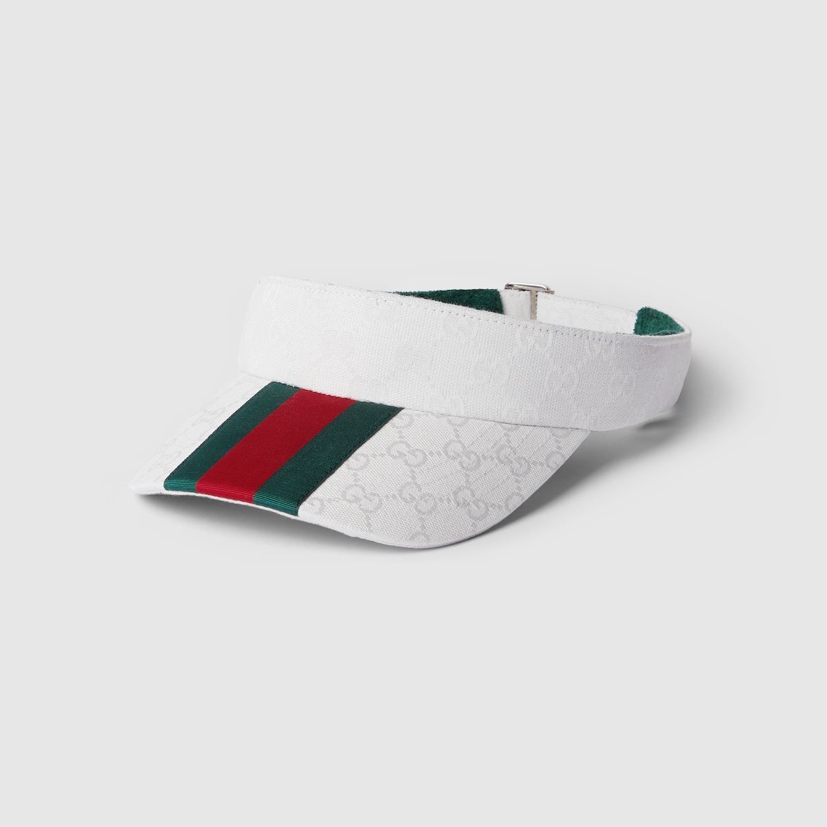 GG canvas visor with Web in white - thumbnail 4
