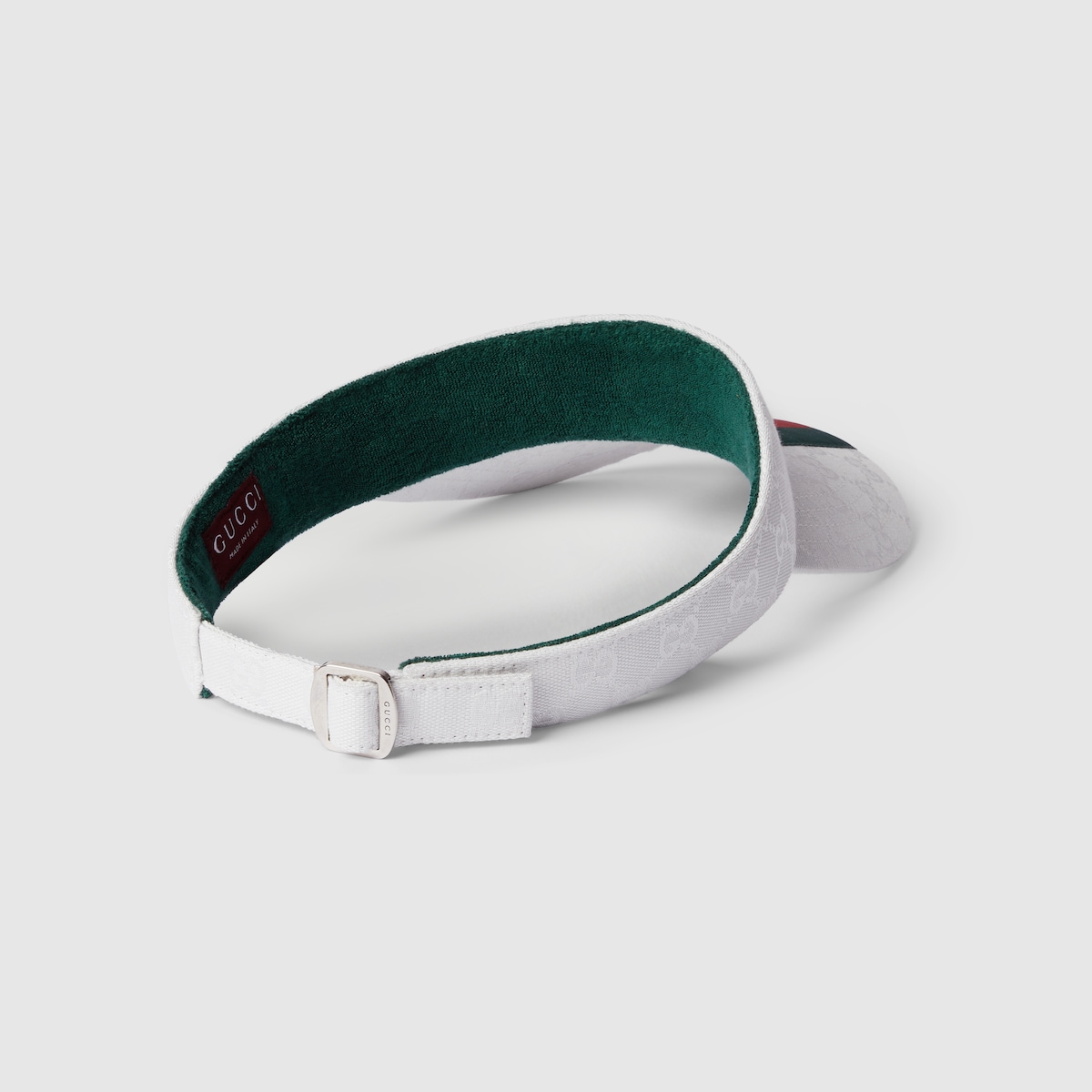 GG canvas visor with Web in white - thumbnail 3