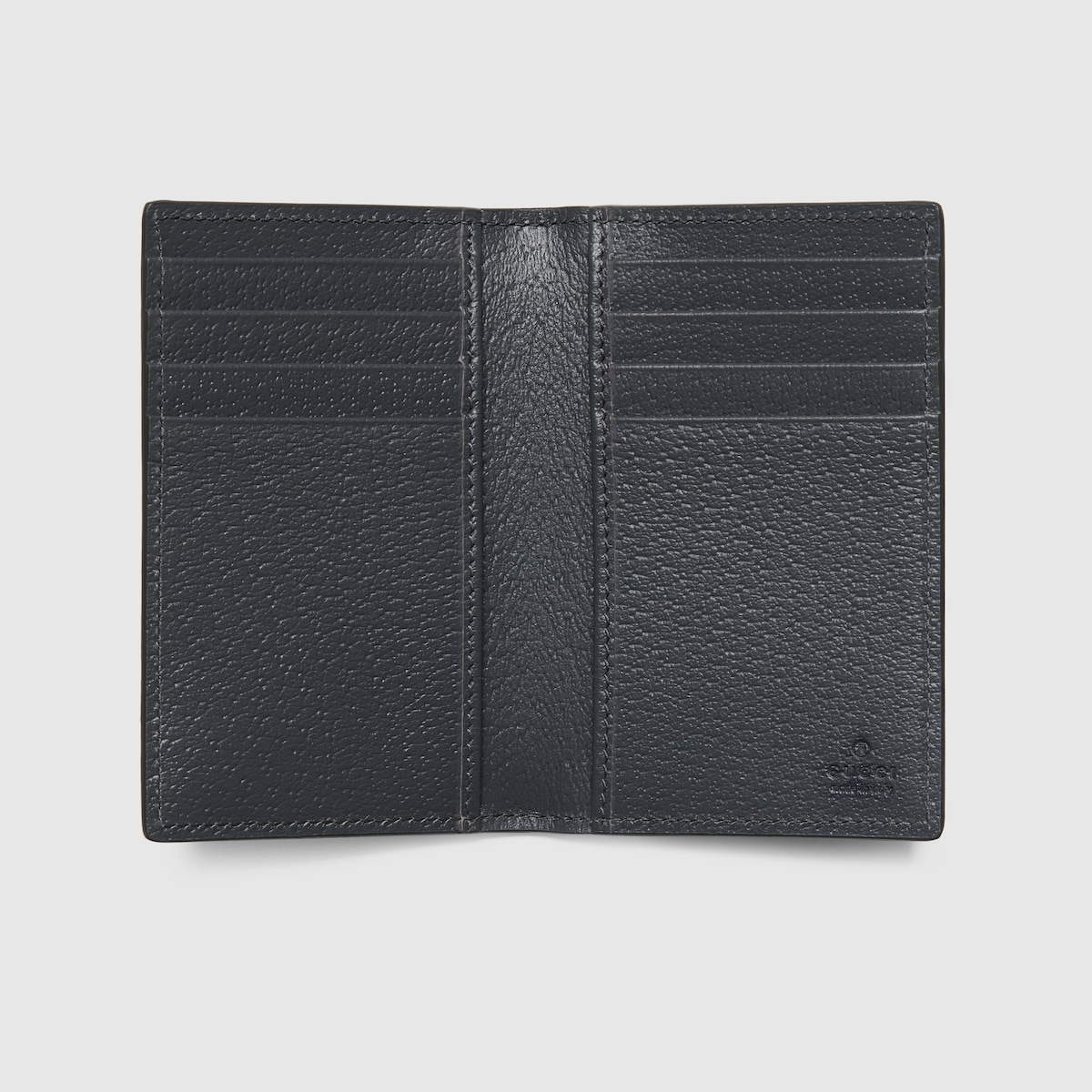 Bicolor GG long card case in black GG Supreme canvas GUCCI® DK