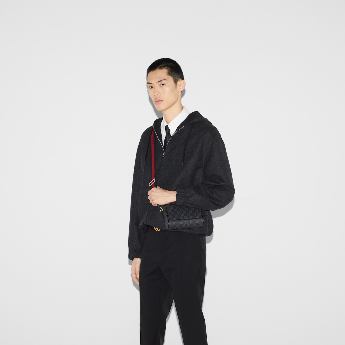 GG mini bag in black GG Supreme canvas | GUCCI® Canada