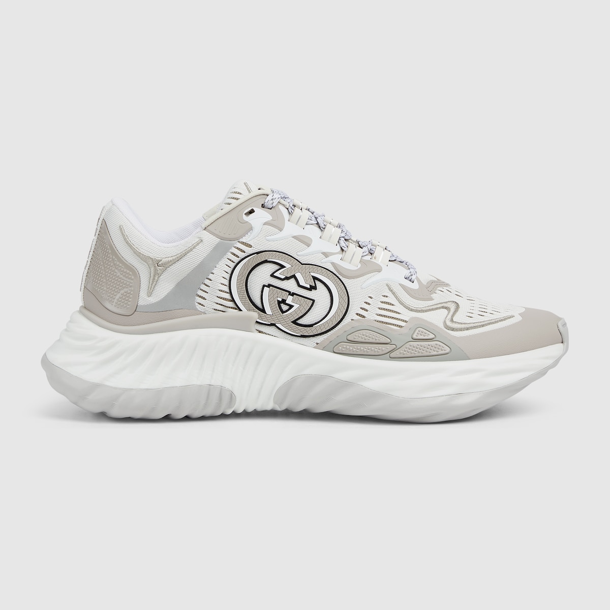 Men's Gucci Ripple sneaker in white and grey mesh | GUCCI® Australia