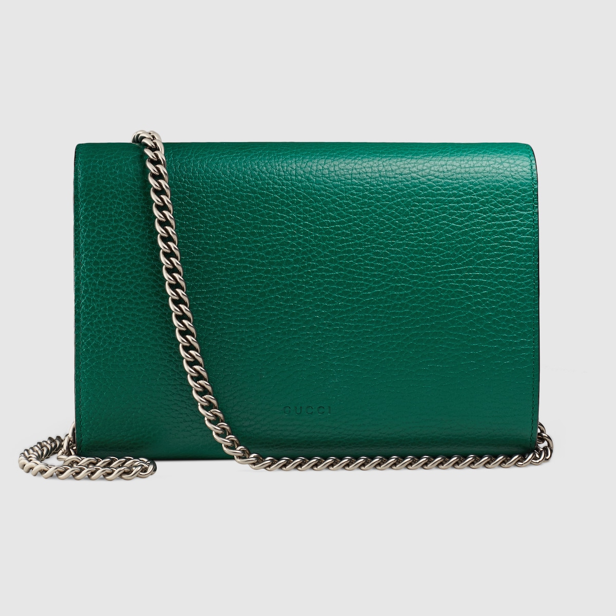 Dionysus leather mini chain bag in emerald green leather GUCCI GR