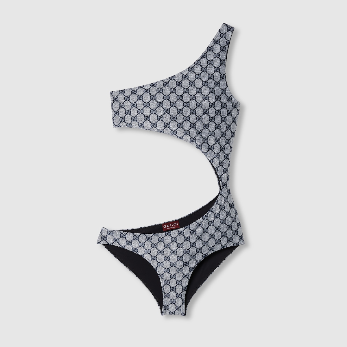 GG stretch jersey swimsuit in blue and white | GUCCI® US
