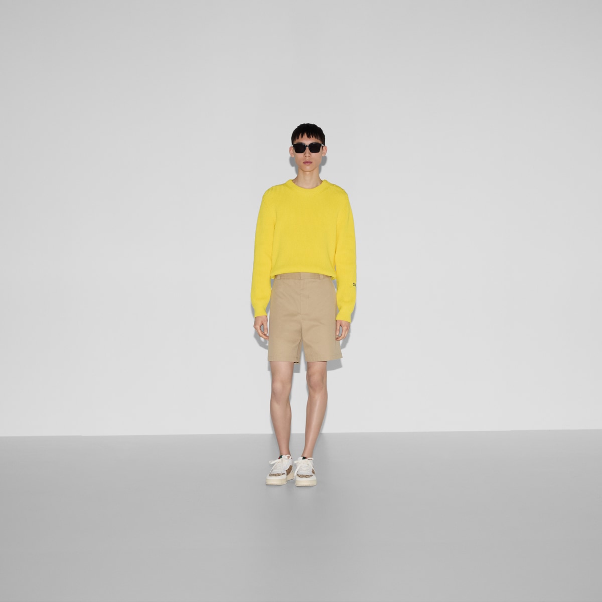Double cotton twill shorts with Web