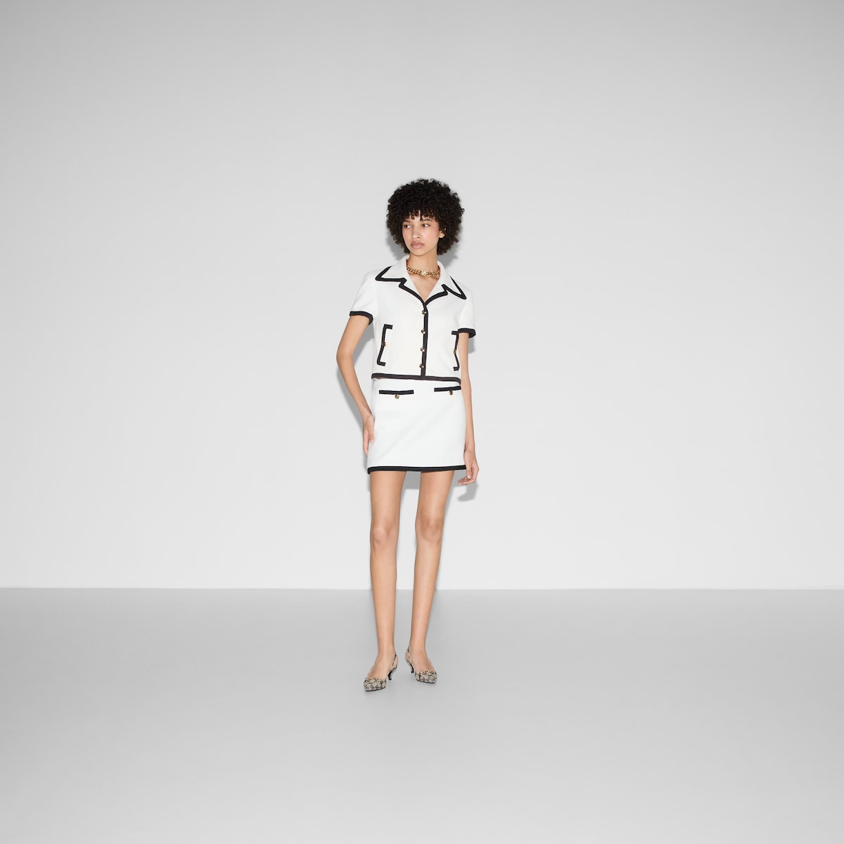 ミニスカート GUCCI Women Skirts 784908ZAQHX 9799 White 784908_ZAQHX_9799_007_100_0000