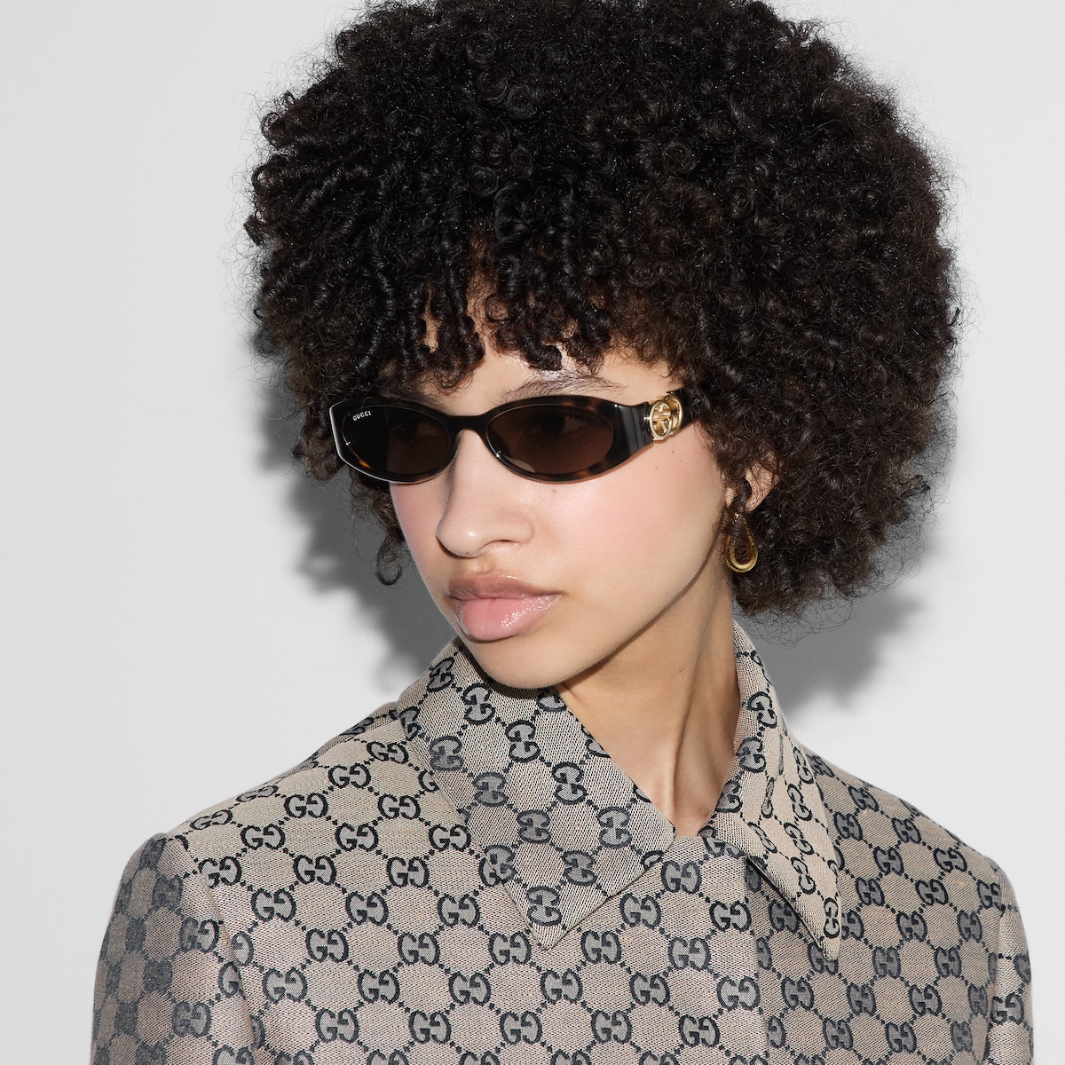 小物 archive GUCCI oval sunglasses y2k GUCCI Vintage Sunglasses Rare Oval Gray Green GG2432/S Migos