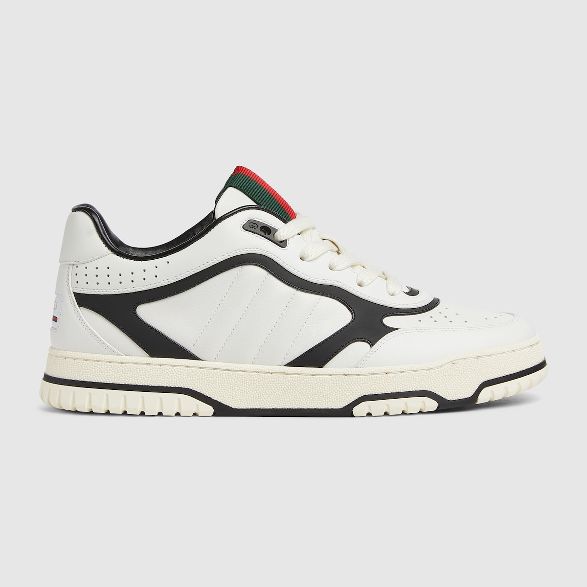 Men s Gucci Re Web sneaker in white leather GUCCI AE