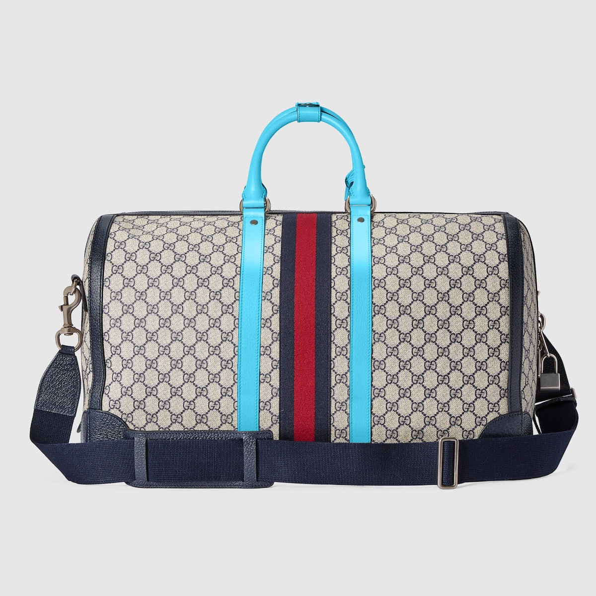 Gucci Savoy large duffle bag in beige and blue GG Supreme GUCCI Canada