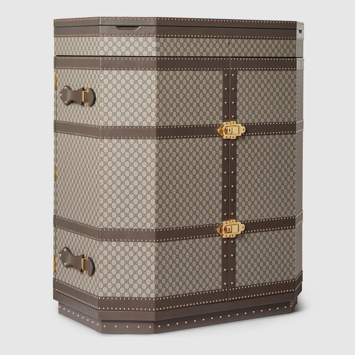 GG Supreme Jewelry Trunk in beige and ebony GG Supreme - thumbnail 10