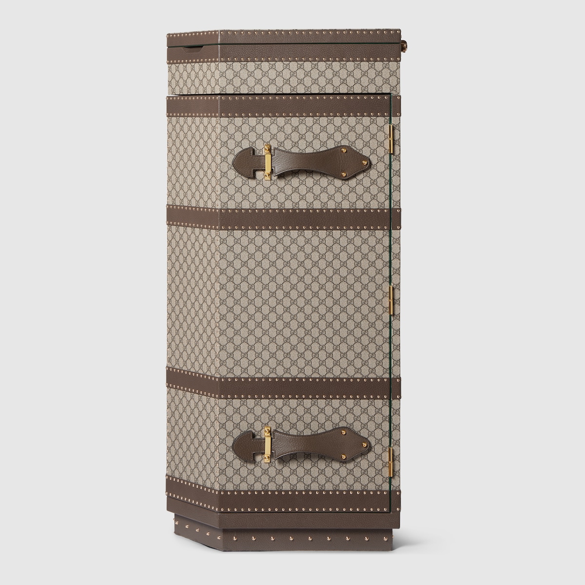 GG Supreme Jewelry Trunk in beige and ebony GG Supreme - thumbnail 8