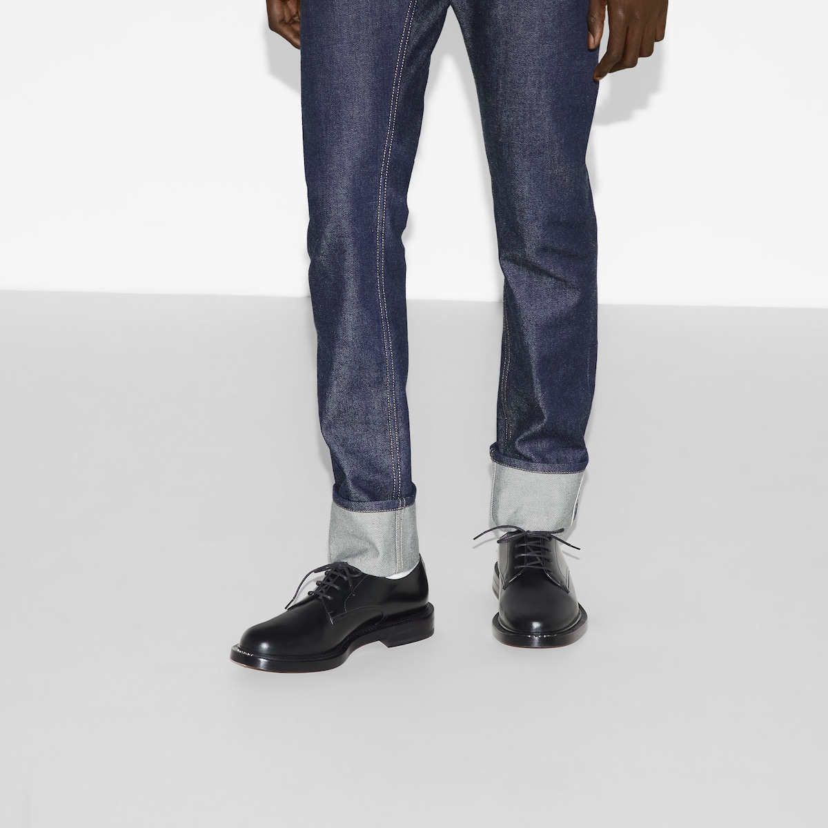 メンズ レースアップシューズ ・ブラック レザー | GUCCI公式