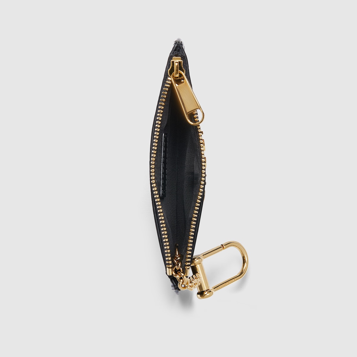 【2025年】高評価レビューアイテム特集 Zip key case with Gucci script in black leather | GUCCI® US 小物