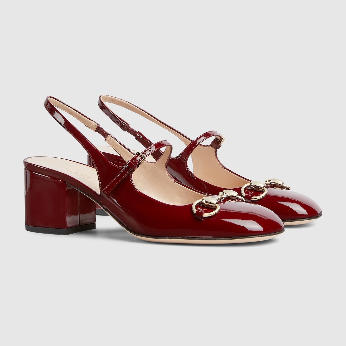 Women's Horsebit pump in Rosso Ancora patent leather | GUCCI® US
