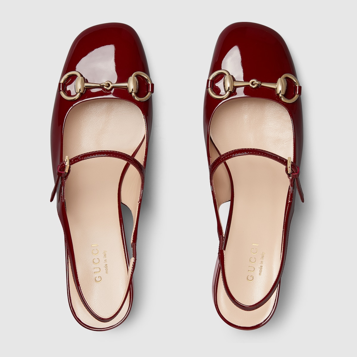 Women's Horsebit pump in Rosso Ancora patent leather | GUCCI® US