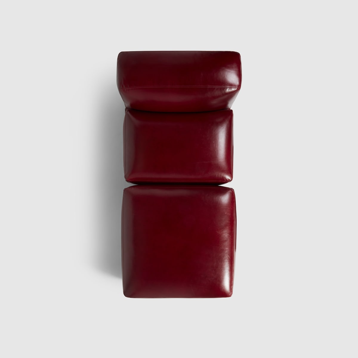 Tacchini x Gucci 'Le Mura' chaise lounge in Rosso Ancora red