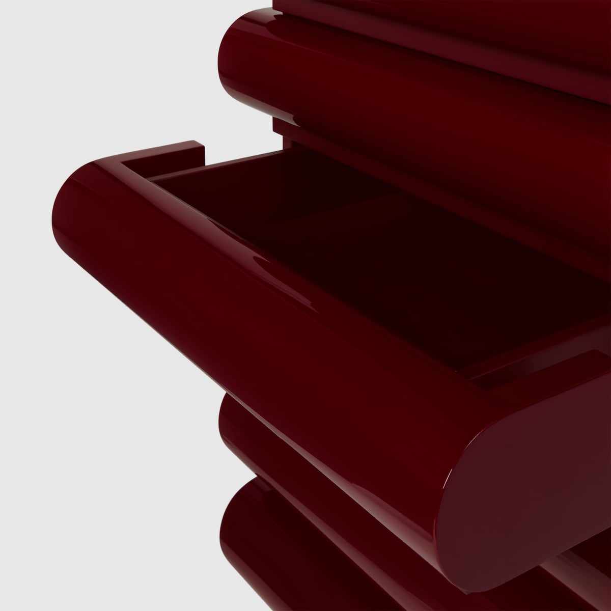 Acerbis x Gucci 'Storet' cabinet in Rosso Ancora red wood | GUCCI® US