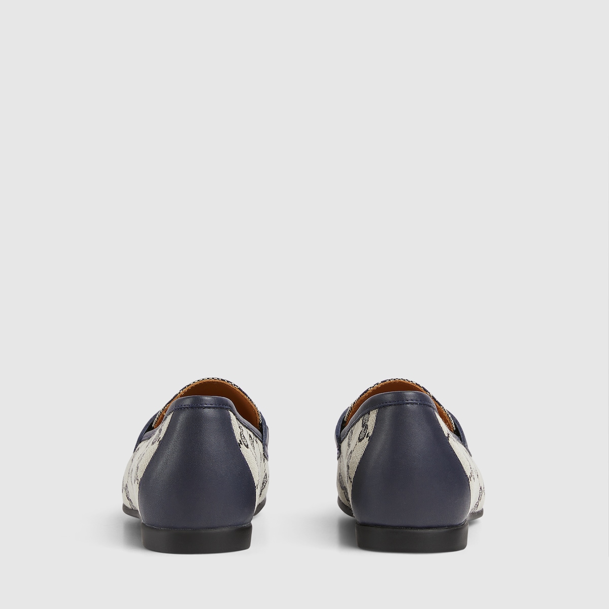 Children's GG loafer in beige and blue GG canvas - thumbnail 5