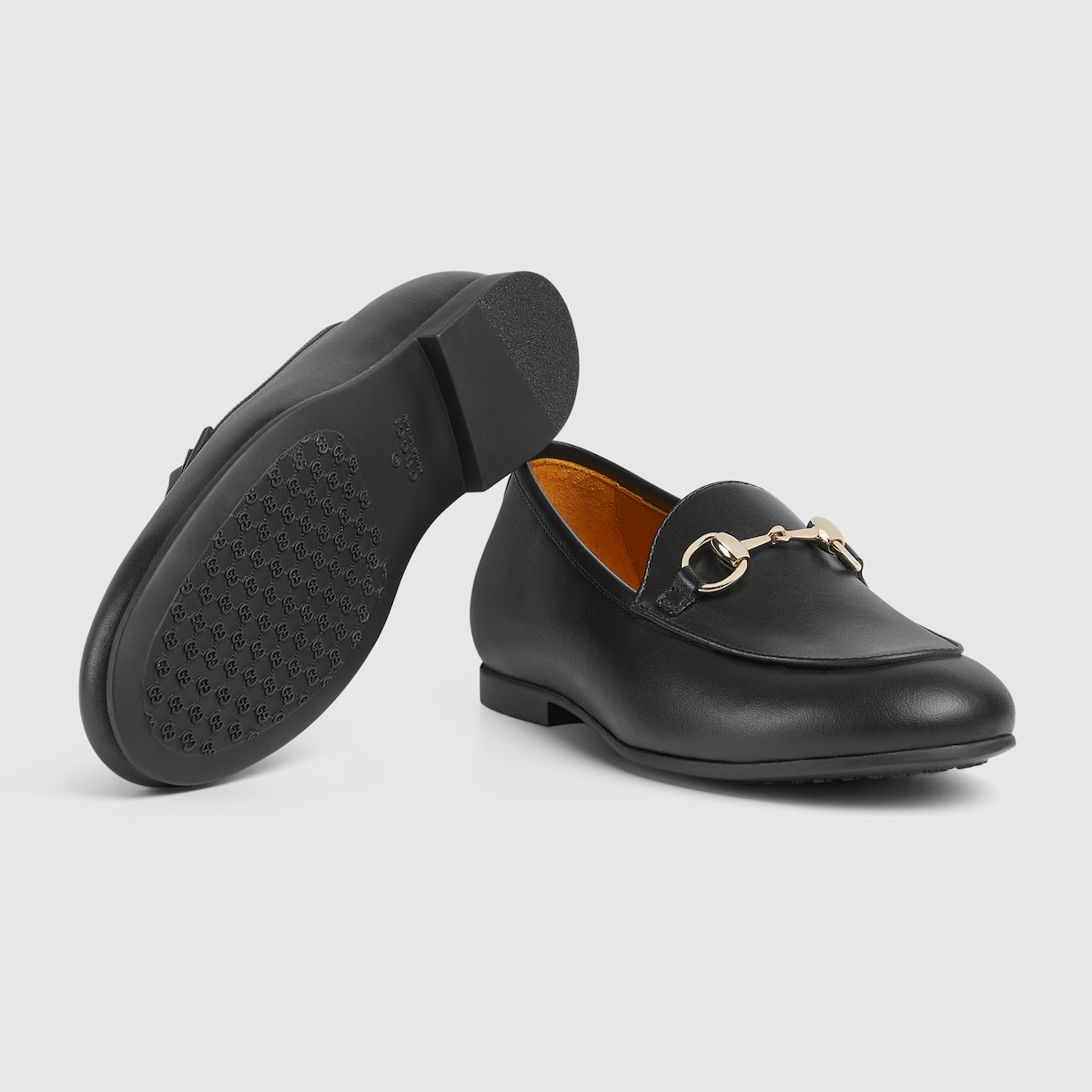 Children's loafer with Horsebit in black leather - thumbnail 2