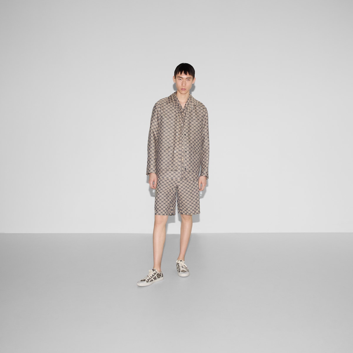 注目の新作♪【GUCCI】ホースビット リネンキャンバスジャケット 820434_Z8BZF_2580_001_100_0000