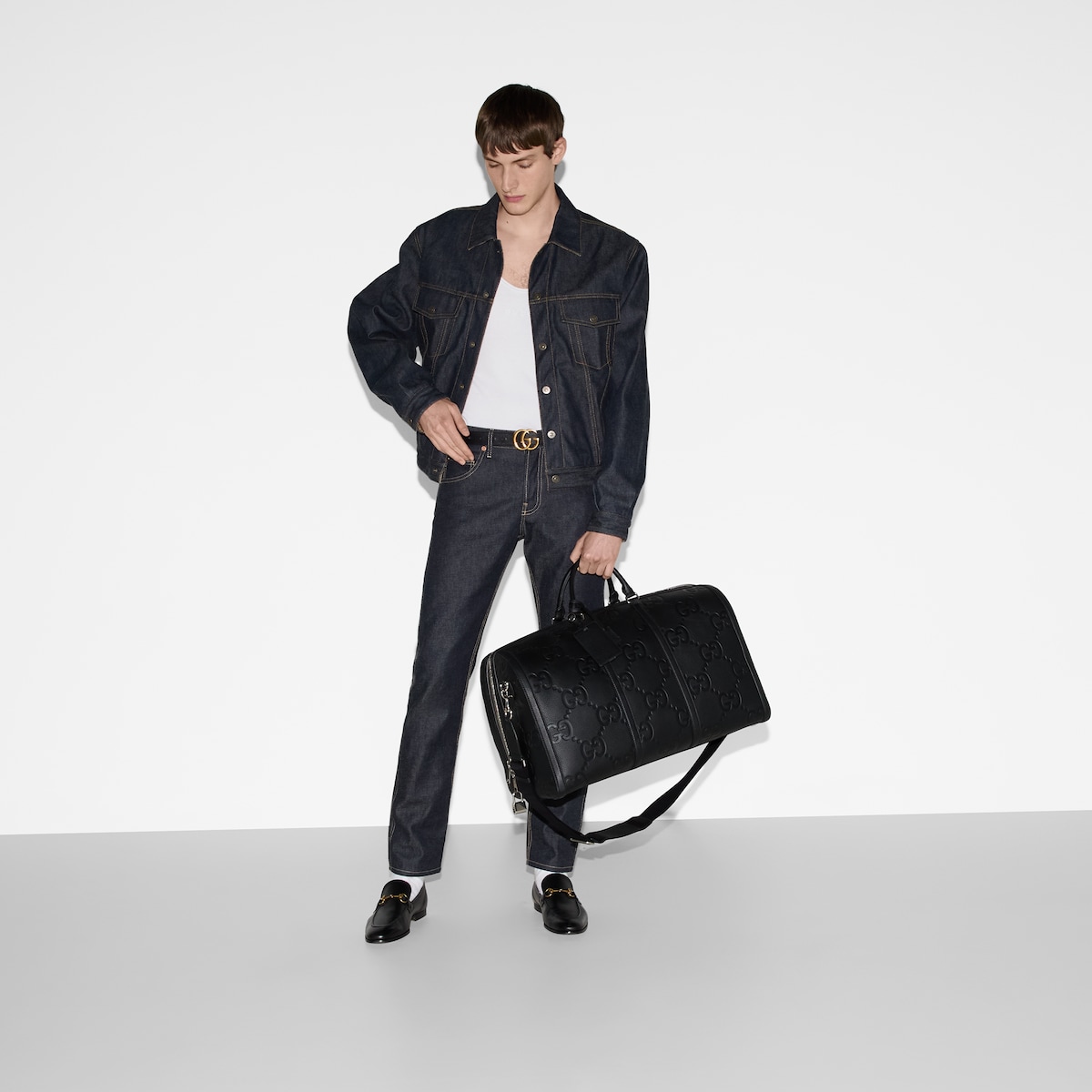 GG jumbo large duffle bag