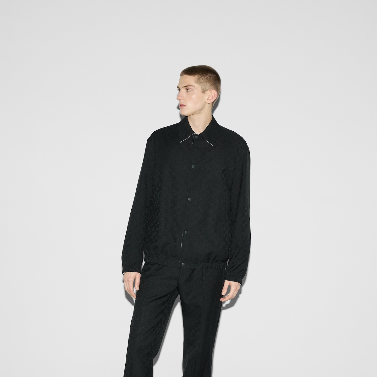Reversible GG polyester jacket