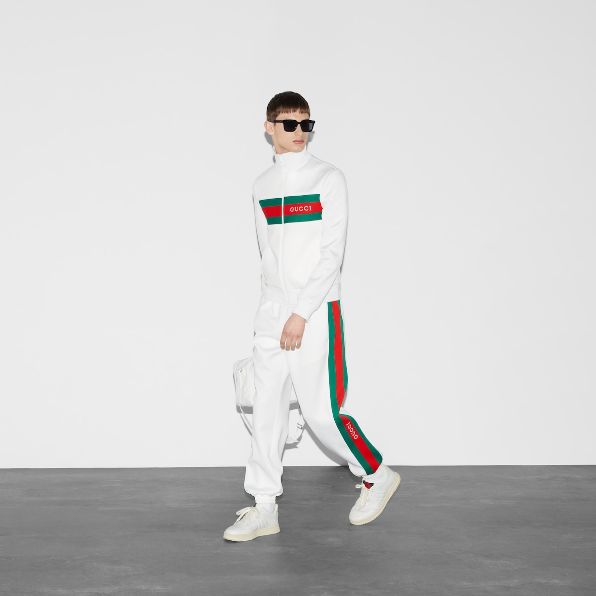 パンツ GUCCI WHITE POLYESTER BLEND PANT Gucci White Polyester Blend Pant (GUCCI/パンツ) WHITE