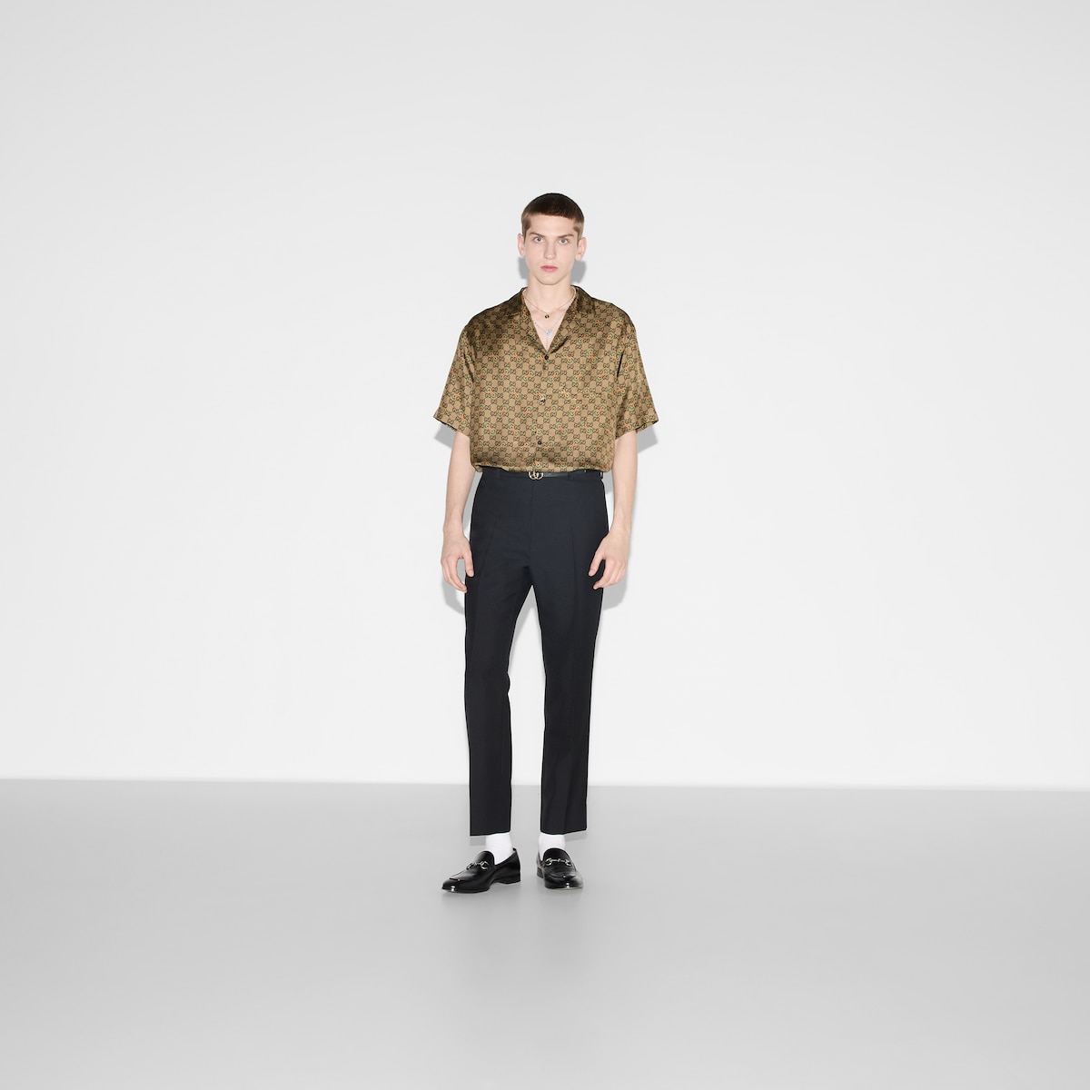 GUCCI/シルクシャツ/ヤンキース GUCCI/シルクシャツ/ヤンキース