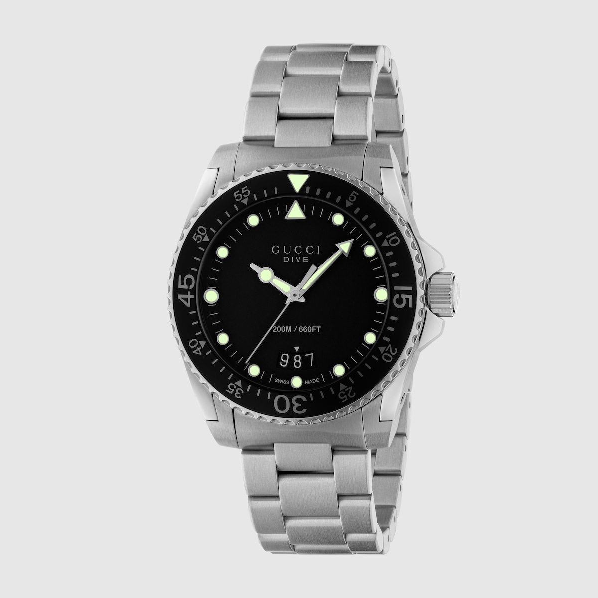 【未使用】GUCCI ブラック×シルバー スクエアスリムウォッチ グッチ G-タイムレス キングスネーク キングスネーク ユニ