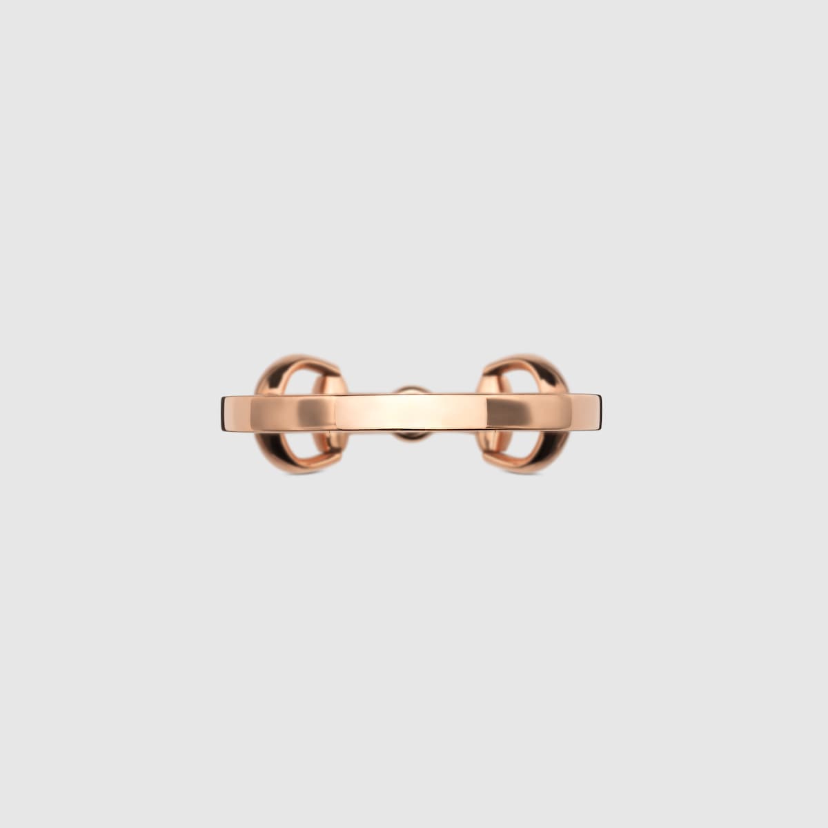 グッチ ホースビット〕18K ダイヤモンド リング ・18K ピンク