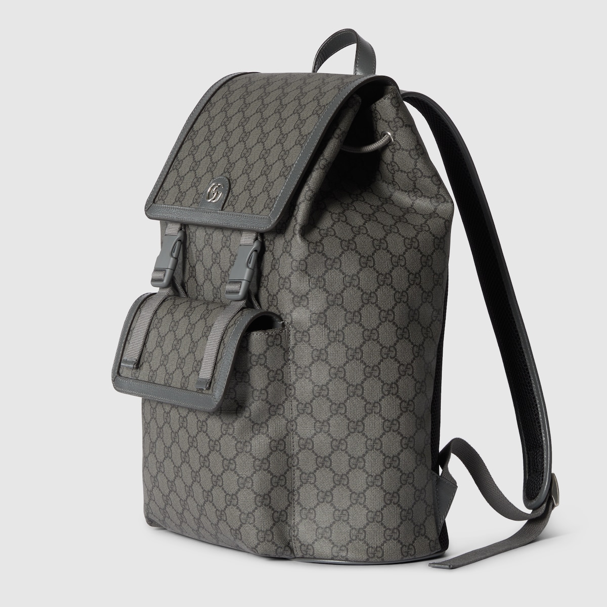 Ophidia large backpack in grey and black Supreme | GUCCI® US