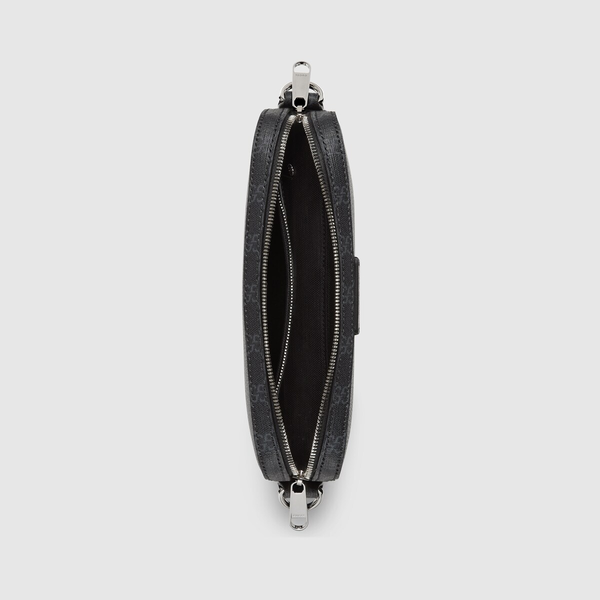 GG Supreme small crossbody bag in black leather | GUCCI® US