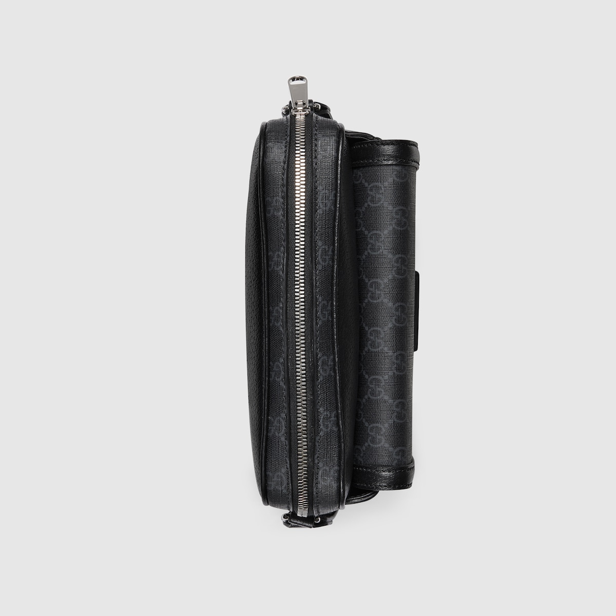 Small GG crossbody bag with tag in black leather GUCCI US