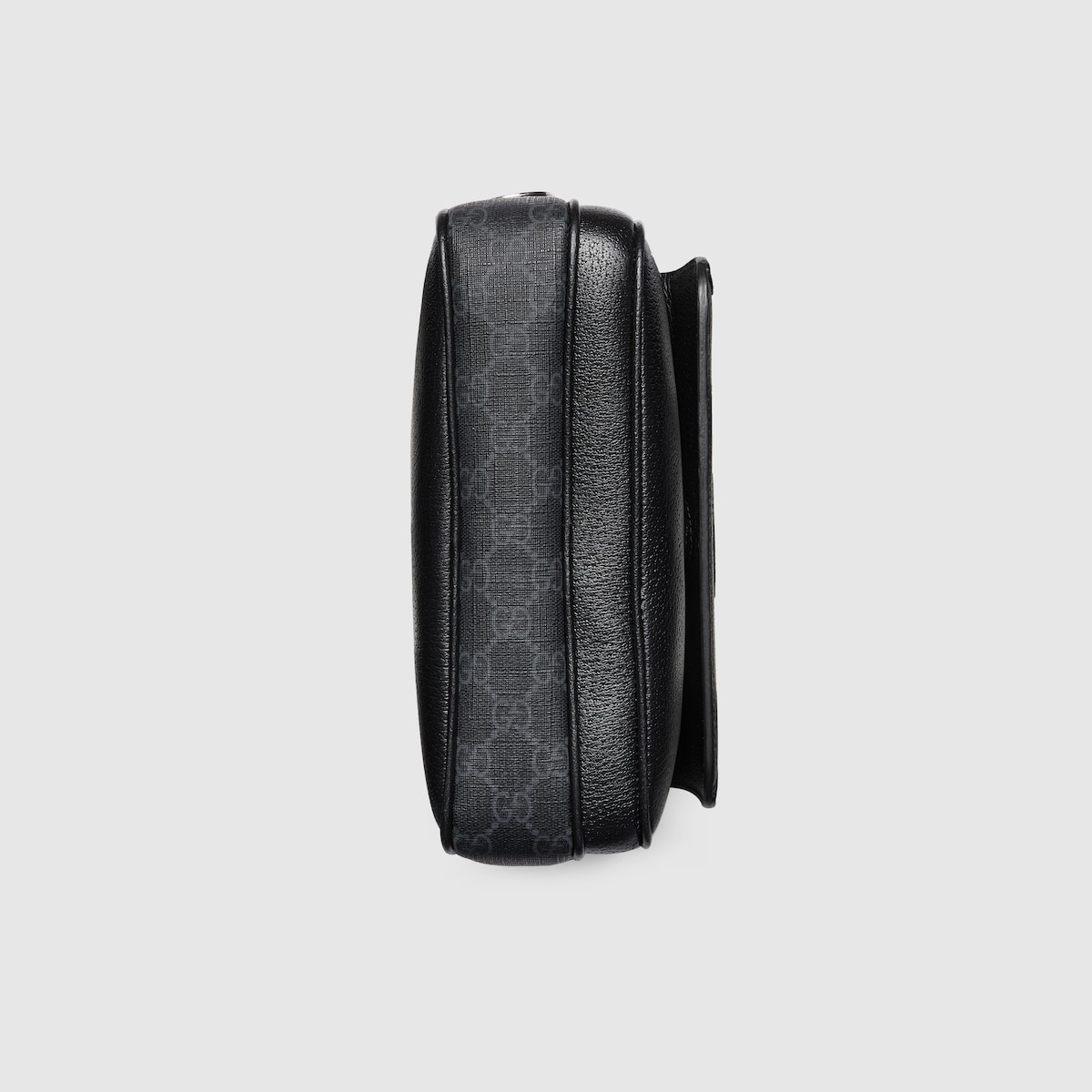 Small GG crossbody bag with tag in black leather | GUCCI® US