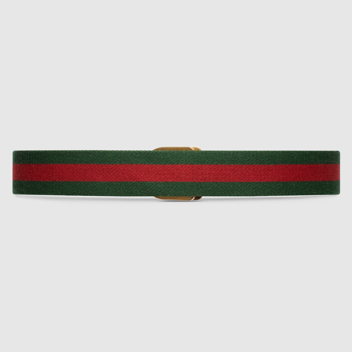 Ceinture large bande Web avec boucle inscription Gucci en toile vert et rouge GUCCI FR