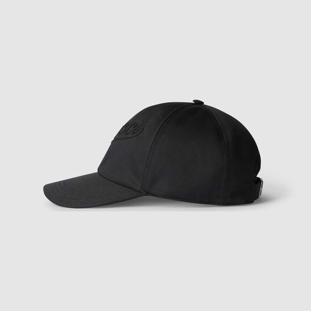 Cotton baseball hat with embroidery in black | GUCCI® US
