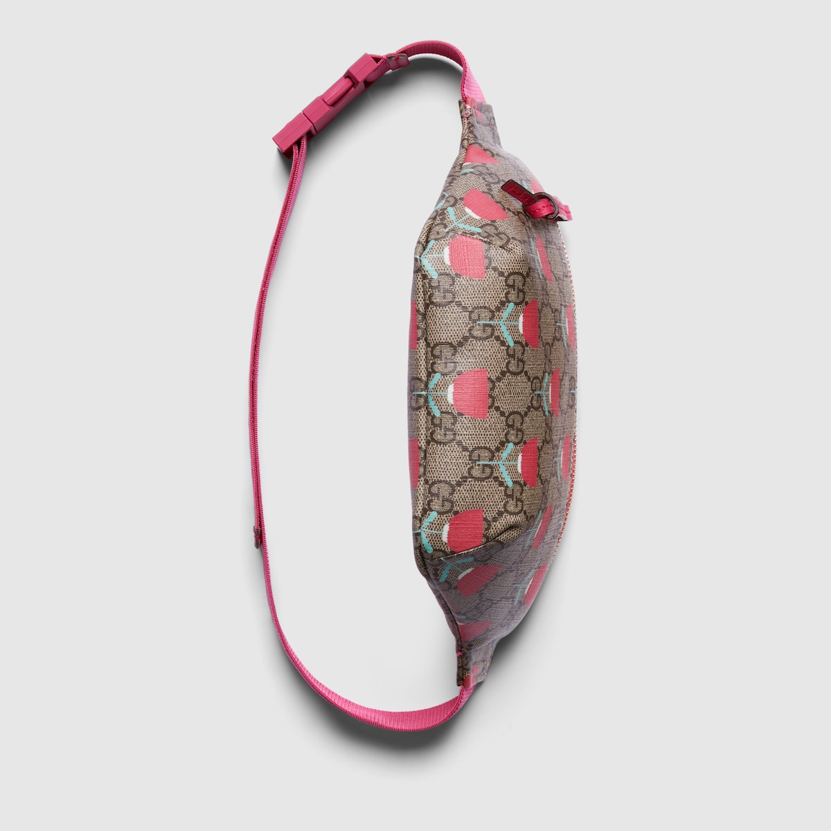 Children's printed GG belt bag in beige and ebony GG Supreme