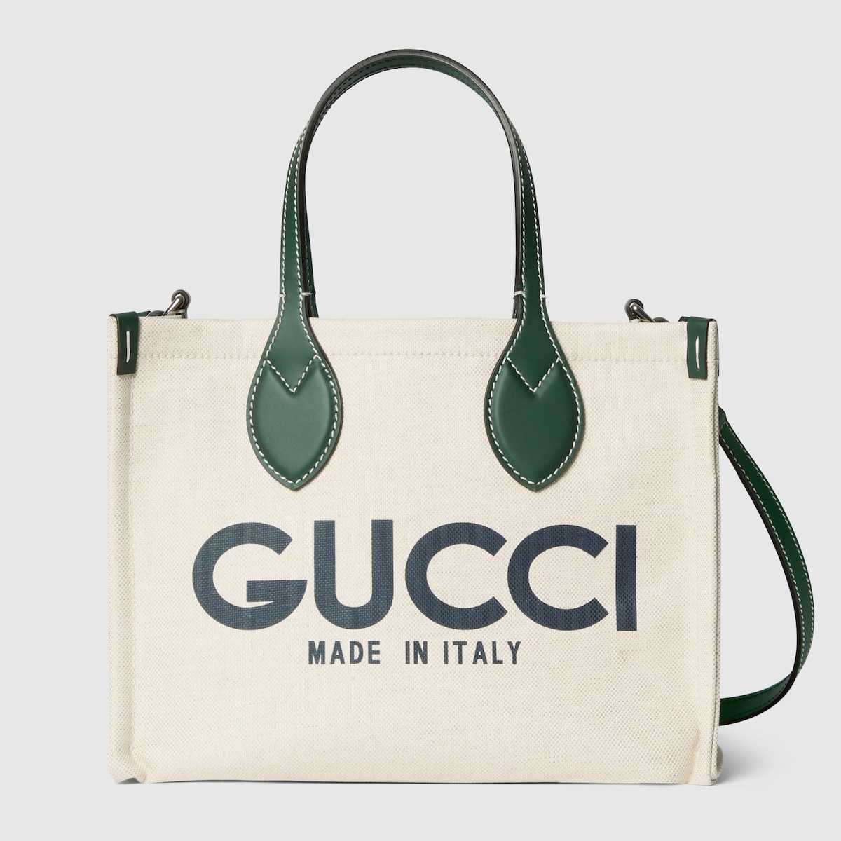 GUCCI ベージュ キャンバス トートバッグ GUCCI プリント スモール トートバッグ ・ベージュ キャンバス